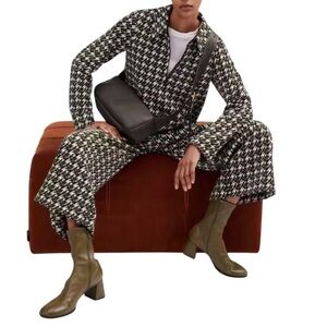 ME+EM Black and White Houndstooth Pants and Top